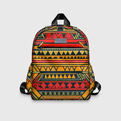 Детский рюкзак Этнический африканский узор, цвет: 3D-принт