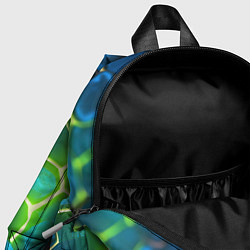 Детский рюкзак CSGO green blue neon, цвет: 3D-принт — фото 2