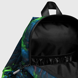 Детский рюкзак Ювентус лого на зеленых плитах, цвет: 3D-принт — фото 2