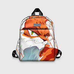 Детский рюкзак Рыжий хитрый мультяшный кот, цвет: 3D-принт