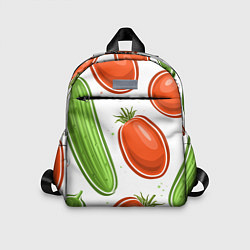 Детский рюкзак Помидоры и огурцы, цвет: 3D-принт