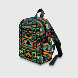 Детский рюкзак Абстрактный красочный паттерн - мода, цвет: 3D-принт — фото 2