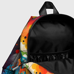 Детский рюкзак Mirrow colorful blots - abstraction - vogue, цвет: 3D-принт — фото 2