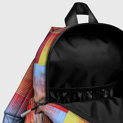 Детский рюкзак Веселая разноцветная клетка, цвет: 3D-принт — фото 2