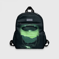 Детский рюкзак НЛО в лесу, цвет: 3D-принт