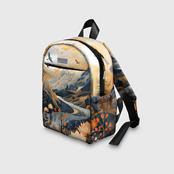 Детский рюкзак Солнечное утро в цветущих горах, цвет: 3D-принт — фото 2