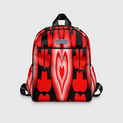 Детский рюкзак Сердечки с красными узорами