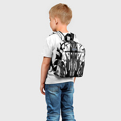 Детский рюкзак Черные завихрения, цвет: 3D-принт — фото 2