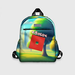 Детский рюкзак Роблокс пейзаж, цвет: 3D-принт