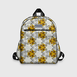 Детский рюкзак Узор шестиугольные соты, цвет: 3D-принт