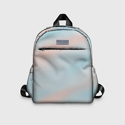 Детский рюкзак Нежно розовые и голубые размытия, цвет: 3D-принт