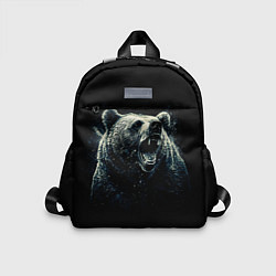 Детский рюкзак Медведь разъярённый, цвет: 3D-принт