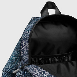 Детский рюкзак Бирюзовые узоры, цвет: 3D-принт — фото 2