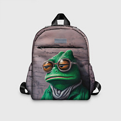 Детский рюкзак Уставшная лягушка Пепе, цвет: 3D-принт
