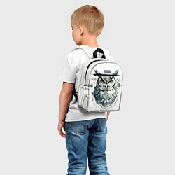Детский рюкзак Красавица сова рисованная карандашом, цвет: 3D-принт — фото 2