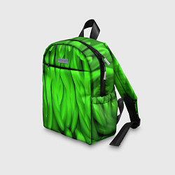 Детский рюкзак Зеленая абстрактная текстура, цвет: 3D-принт — фото 2