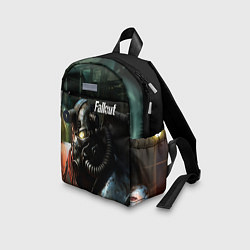 Детский рюкзак Fallout dark style, цвет: 3D-принт — фото 2