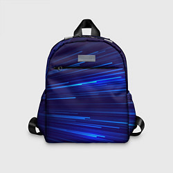 Детский рюкзак Яркие неоновые полосы - минимализм, цвет: 3D-принт