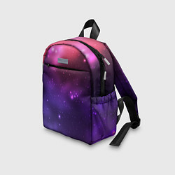 Детский рюкзак Разноцветный космос - неоновое свечение, цвет: 3D-принт — фото 2