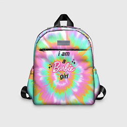 Детский рюкзак I am a Barbie girl - кислотный тай-дай, цвет: 3D-принт