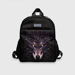Детский рюкзак Волк в кромешной темноте, цвет: 3D-принт