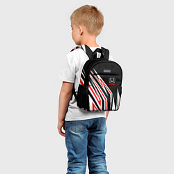 Детский рюкзак Хонда - белый и красный, цвет: 3D-принт — фото 2