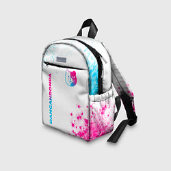Детский рюкзак Danganronpa neon gradient style: надпись, символ, цвет: 3D-принт — фото 2
