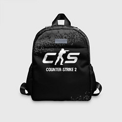 Детский рюкзак Counter-Strike 2 glitch на темном фоне, цвет: 3D-принт