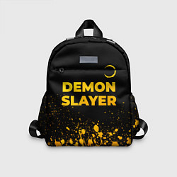 Детский рюкзак Demon Slayer - gold gradient: символ сверху