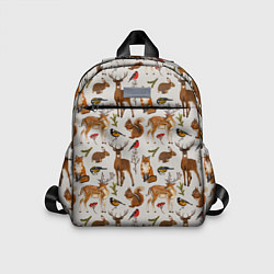 Детский рюкзак Лесные животные, цвет: 3D-принт