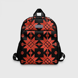 Детский рюкзак Удмуртский - вертикаль black, цвет: 3D-принт