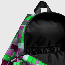 Детский рюкзак Ретро Квадраты, цвет: 3D-принт — фото 2