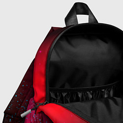 Детский рюкзак Watch Dogs - neon gradient: символ сверху, цвет: 3D-принт — фото 2