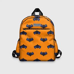 Детский рюкзак Летучие мыши - паттерн оранжевый