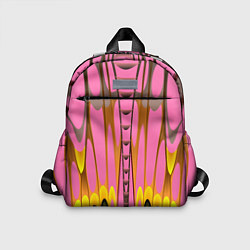 Детский рюкзак Розовый бабочкин мотив, цвет: 3D-принт