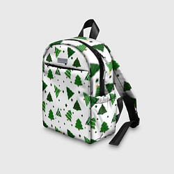 Детский рюкзак Узор с зелеными елочками, цвет: 3D-принт — фото 2