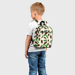 Детский рюкзак Зимний узор - еловые ветки и шишки, цвет: 3D-принт — фото 2