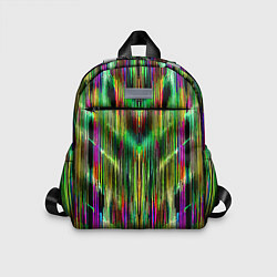 Детский рюкзак Абстрактный паттерн из полос, цвет: 3D-принт