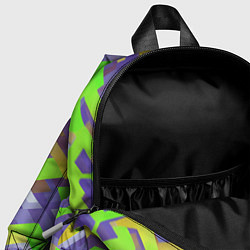 Детский рюкзак Зелёные ретро стрелки, цвет: 3D-принт — фото 2