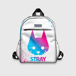 Детский рюкзак Stray neon gradient style, цвет: 3D-принт