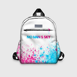 Детский рюкзак No Mans Sky neon gradient style: символ сверху, цвет: 3D-принт