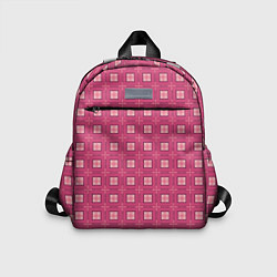 Детский рюкзак Розовый клетчатый паттерн