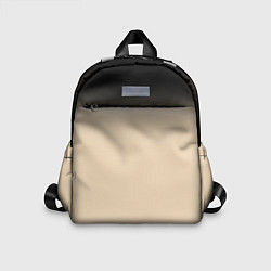 Детский рюкзак Градиент: от черного к телесному, цвет: 3D-принт