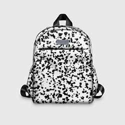 Детский рюкзак Пятнистый чёрно-белый паттерн, цвет: 3D-принт