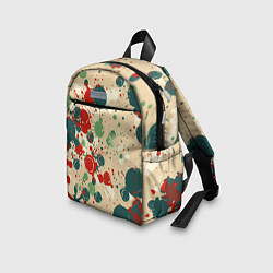 Детский рюкзак Яркие пятна на бежевом фоне, цвет: 3D-принт — фото 2