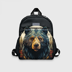 Детский рюкзак Арт осенний медведь, цвет: 3D-принт
