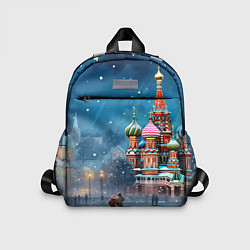 Детский рюкзак Новогодняя Москва, цвет: 3D-принт