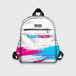 Детский рюкзак Tomb Raider neon gradient style посередине