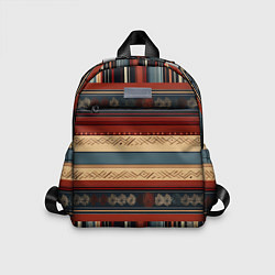 Детский рюкзак Этнический принт в полоску, цвет: 3D-принт