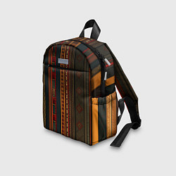 Детский рюкзак Этнический узор в вертикальную полоску, цвет: 3D-принт — фото 2